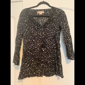 Michael Kors Animal Print Blouse